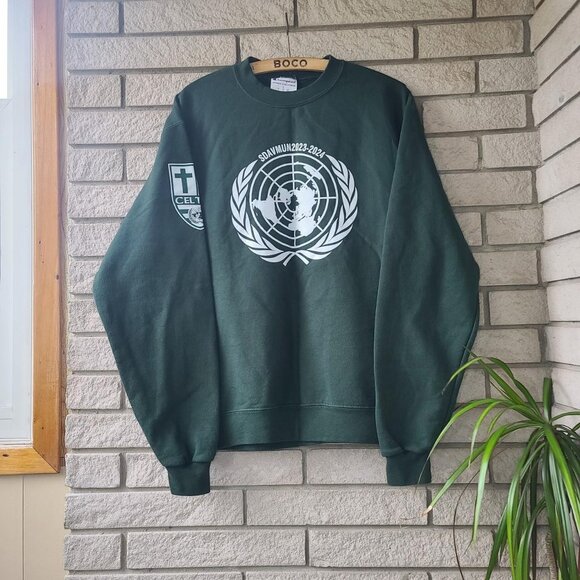 'Champion' Celtics green crew-neck sweatshirt men's L - Picture 1 of 3